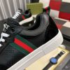 Gucci Ace Men's Smooth Leather and Suede Trainer with Web