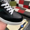 Gucci Ace Men's Smooth Leather and Suede Trainer with Web