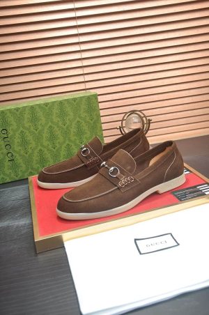 GucciMen_sKonradSuedeBitLoafers_2 GUCCI Men's Loafer with Horsebit in Dark Brown Suede