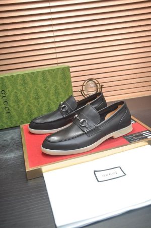 GucciMen_sKonradSuedeBitLoafers_2_6d4bc489-43a4-46f3-b76b-47fcc2381ac4 GUCCI Men's Loafer with Horsebit in Black Leather