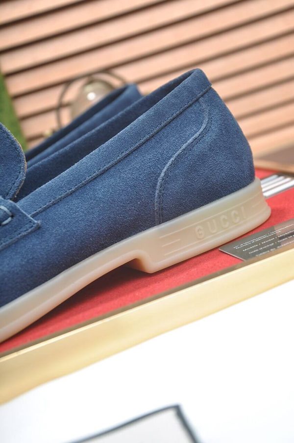GucciMen_sKonradSuedeBitLoafers_5_a66fb4b7-7f88-4e11-af0b-60e47c5d87a2 GUCCI Men's Loafer with Horsebit in Dark Blue Suede
