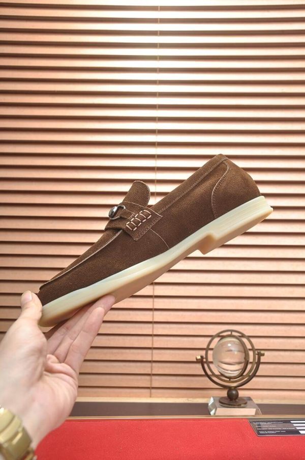 GUCCI Men's Loafer with Horsebit in Dark Brown Suede