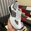 Gucci Men's Trainer in Beige and Blue GG Supreme and White Leather
