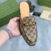 Gucci Beige and Ebony Canvas Princetown Slipper