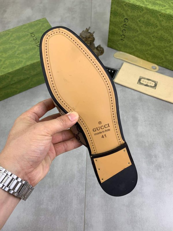 Gucci Beige and Ebony Canvas Princetown Slipper