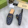 Gucci Blue GG Denim Canvas Princetown Slipper