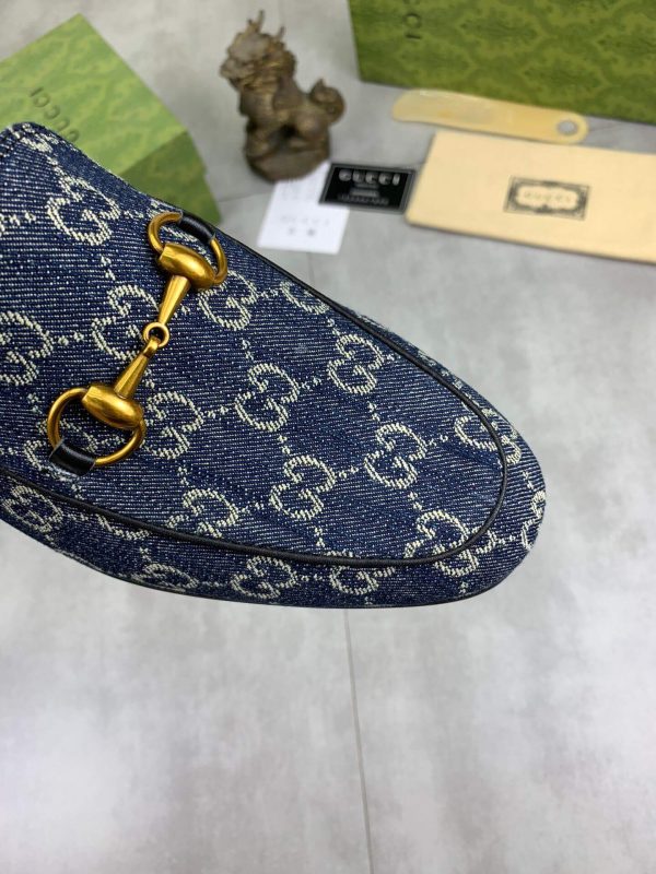 Gucci Blue GG Denim Canvas Princetown Slipper