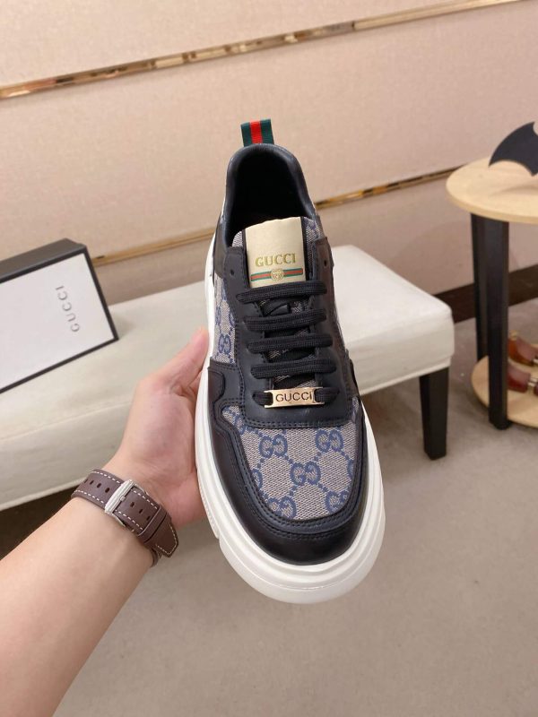 Blue & Black Gucci Re-Web Sneakers