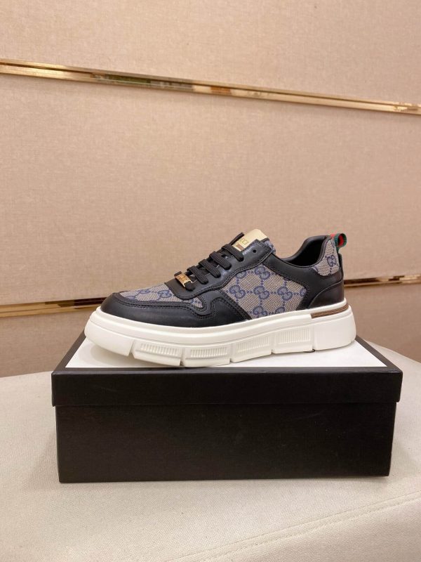 Blue & Black Gucci Re-Web Sneakers