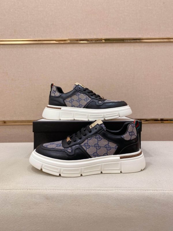Blue & Black Gucci Re-Web Sneakers