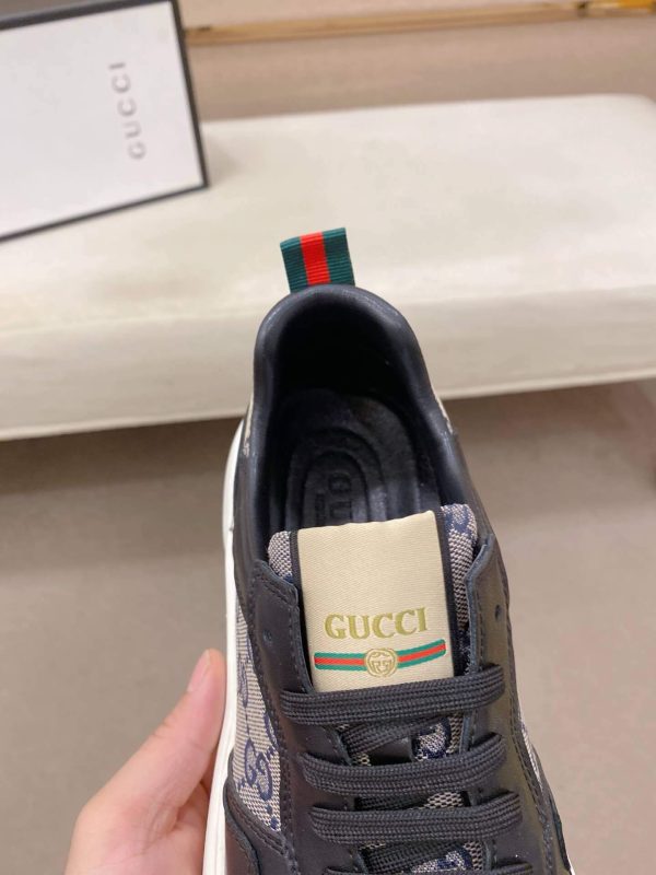 Blue & Black Gucci Re-Web Sneakers