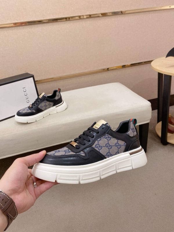 Blue & Black Gucci Re-Web Sneakers