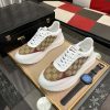 GucciRe-Websneakerfeaturingthebrand_ssignatureGGcanvasandleatheraccents._6 Gucci Runner Sneaker in White Leather and Brown GG Supreme Canvas