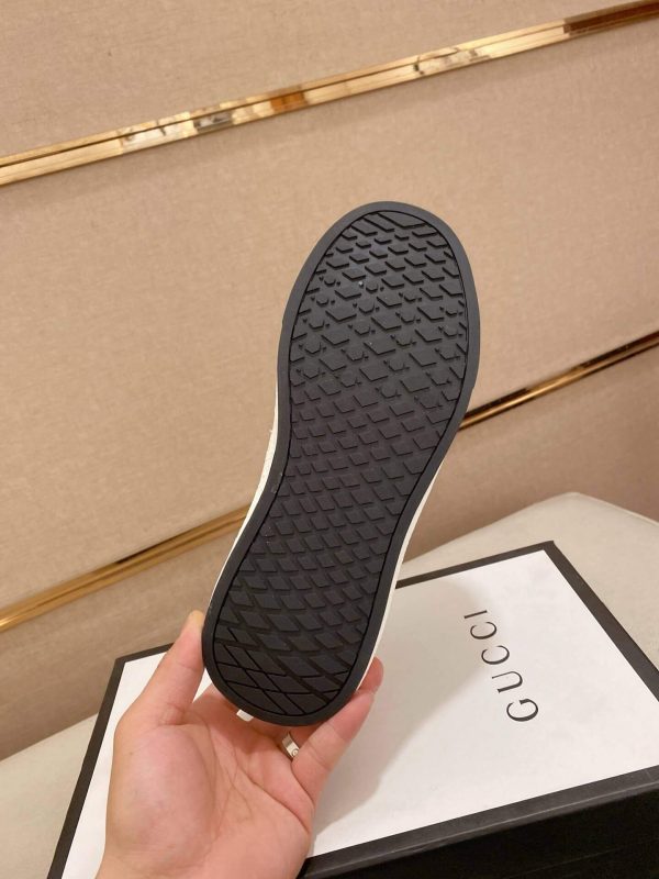 Gucci Original GG Supreme Canvas and White Leather Sneaker with Web