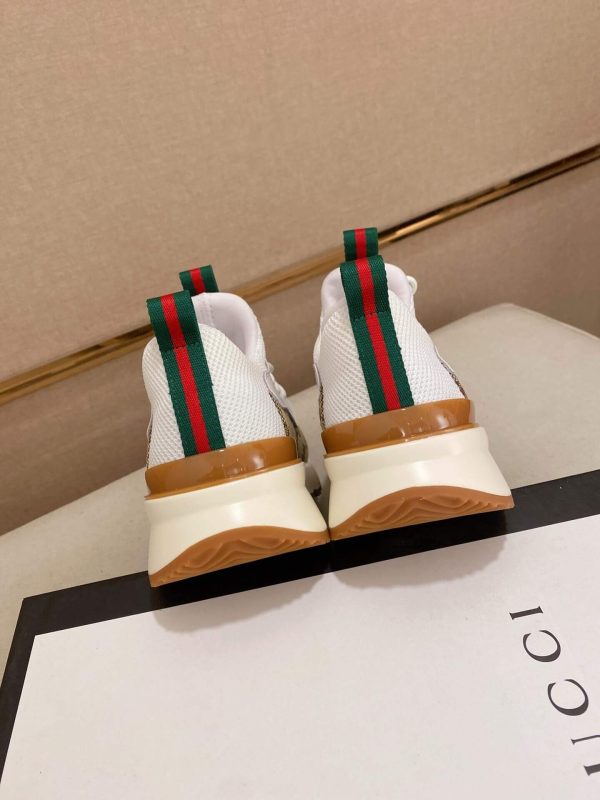 Gucci Beige and Ebony Supreme Canvas Sneakers with Double G