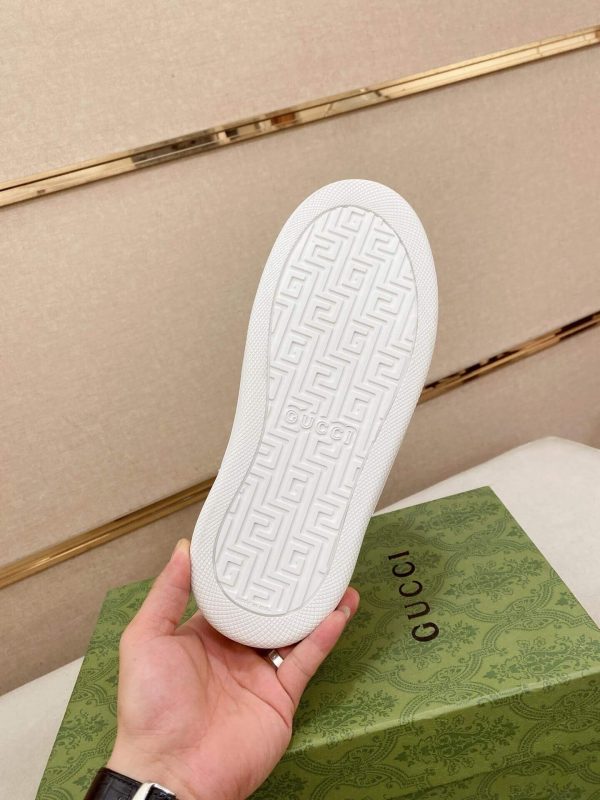 GucciRhytonSneakers_5_5edab8cf-c246-4ad4-aa54-f34690fd862d (1) Gucci Men's GG Trainer in Beige and Ebony Original GG Canvas and Brown Leather