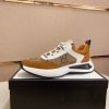 Gucci Run Trainer in Beige Jumbo GG Canvas and Brown Suede