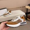 Gucci Run Trainer in Beige Jumbo GG Canvas and Brown Suede