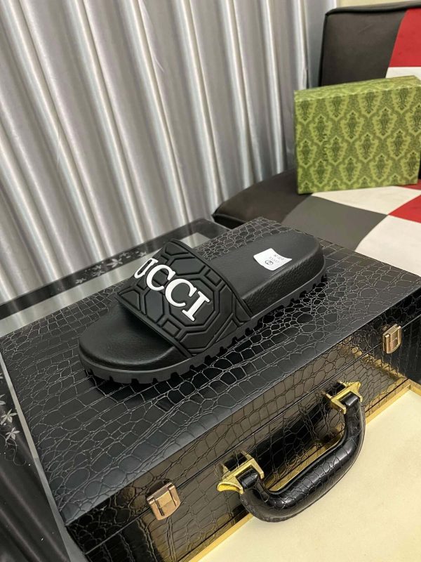Gucci Black Men's Slides Sandal with GUCCI Logo