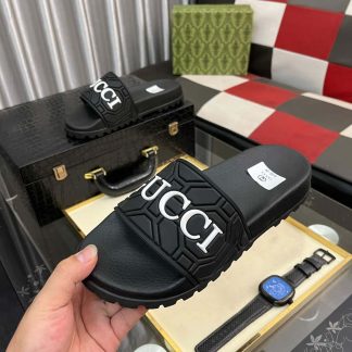 Gucci Black Men's Slides Sandal with GUCCI Logo