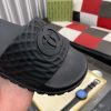 Gucci Black Men's Slides Sandal with Interlocking G