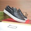 Gucci Men's GG Leather Slip-On Sneaker in Black