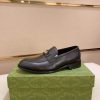 Gucci Interlocking G Black Penny Loafers