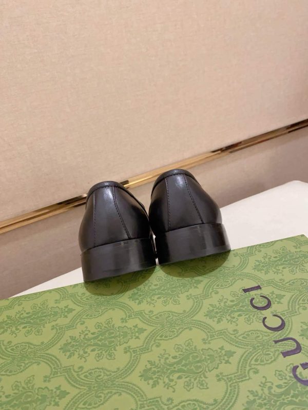 Gucci Interlocking G Black Penny Loafers