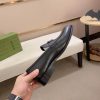Gucci Interlocking G Black Penny Loafers