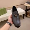 Gucci Interlocking G Black Penny Loafers
