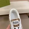 Gucci Interlocking G White Brown Monogram Rhyton Sneakers