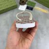 Gucci GG Jacquard White Thong Sandals with Double G