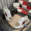 Gucci Ace Original Beige and Ebony GG Supreme Canvas Sneaker with Web