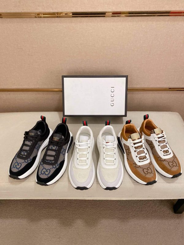Guccimen_ssneaker_likelytheGucciRunsneaker_4 Gucci Run Trainer in Grey Jumbo GG Canvas and Black Suede