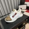 Gucci Trainer in Brown Jumbo GG Canvas and White Leather with Web Stripe