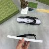 Gucci Black and White Thong Sandals with Double G