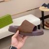 Gucci Brown GG Suede Slide Sandal