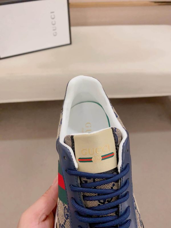 Gucci Blue and Brown Re-Motion Sneakers in Blue