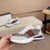 Gucci Ace Beige and Blue GG Supreme Canvas Trainer with Web