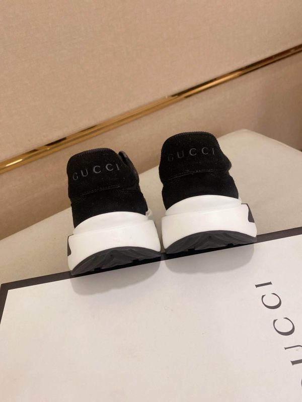 Gucci Ace Black GG Supreme Canvas Trainer with Web