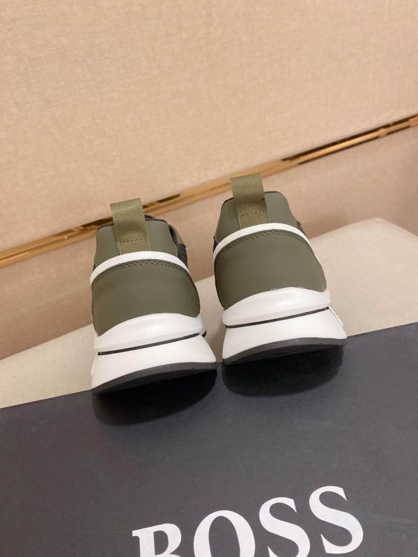 BOSS Men's Green Trainer