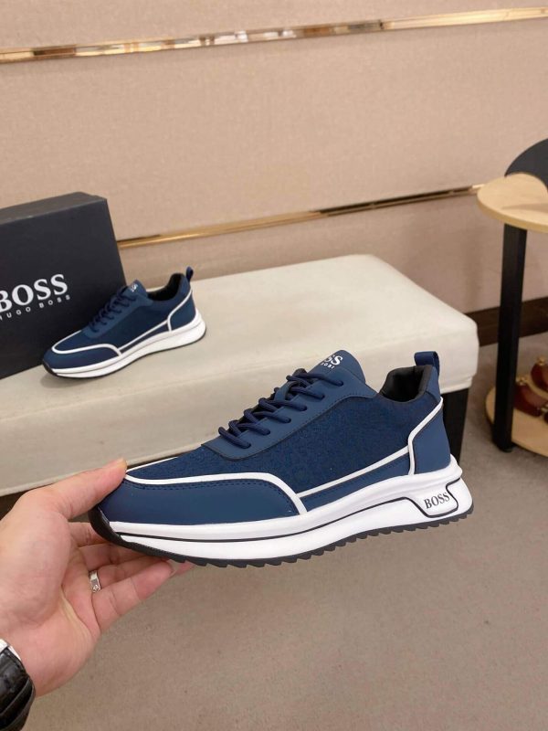 BOSS Men's Blue Trainer