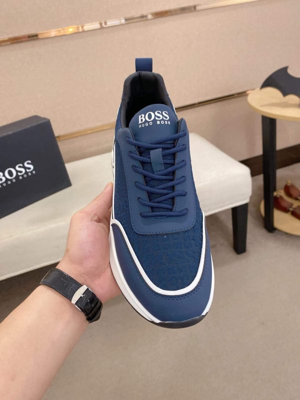 BOSS Men's Blue Trainer