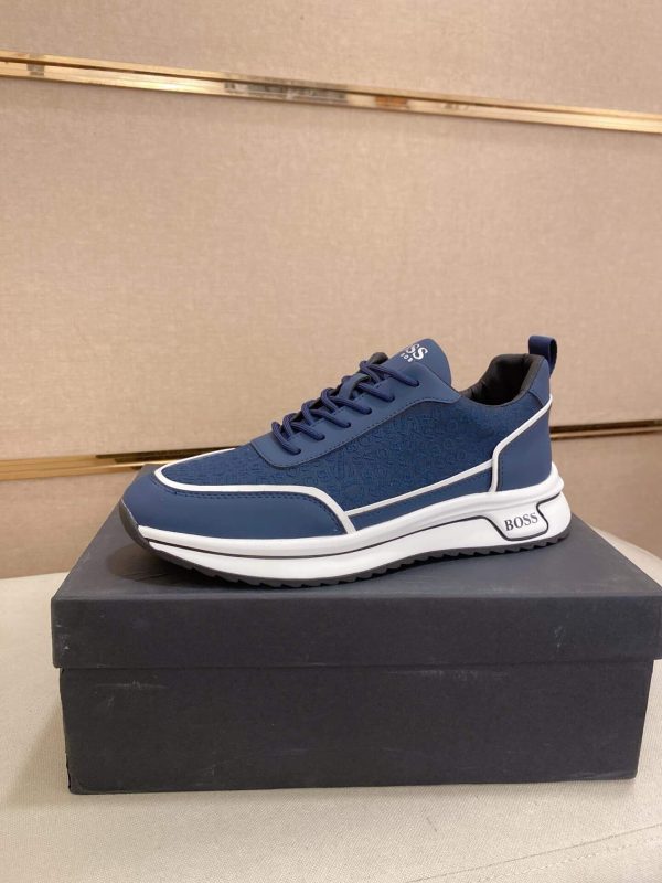 BOSS Men's Blue Trainer