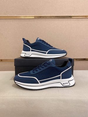 BOSS Men's Blue Trainer