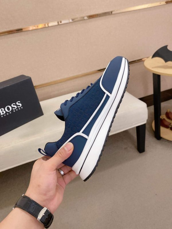 BOSS Men's Blue Trainer