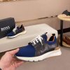 Boss Mixed Materials Trainers Blue  and Black