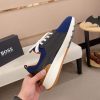 Boss Mixed Materials Trainers Blue  and Black