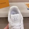 LOUIS VUITTON Rivoli Sneaker in White Monogram Debossed Leather