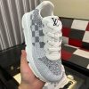 LV Grey Classic Trainers with Damier Check